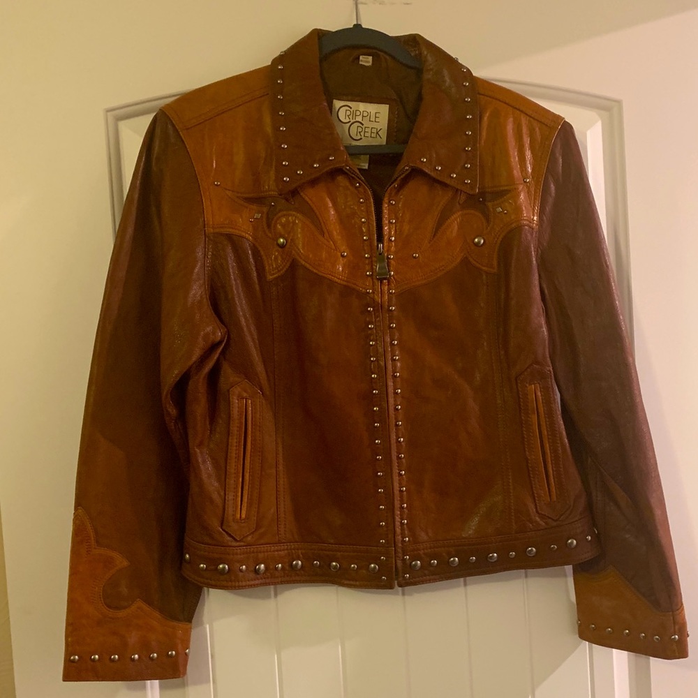 Cripple Creek light weight leather jacket